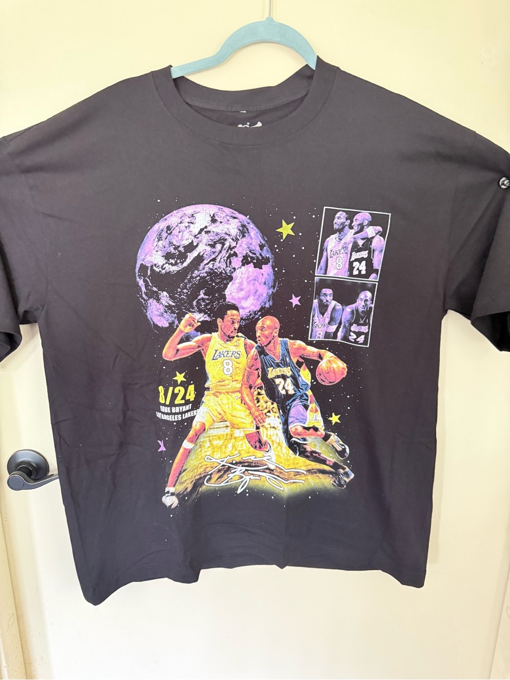 Los Angeles Lakers Tribute Graphic Tee - Black/Purple